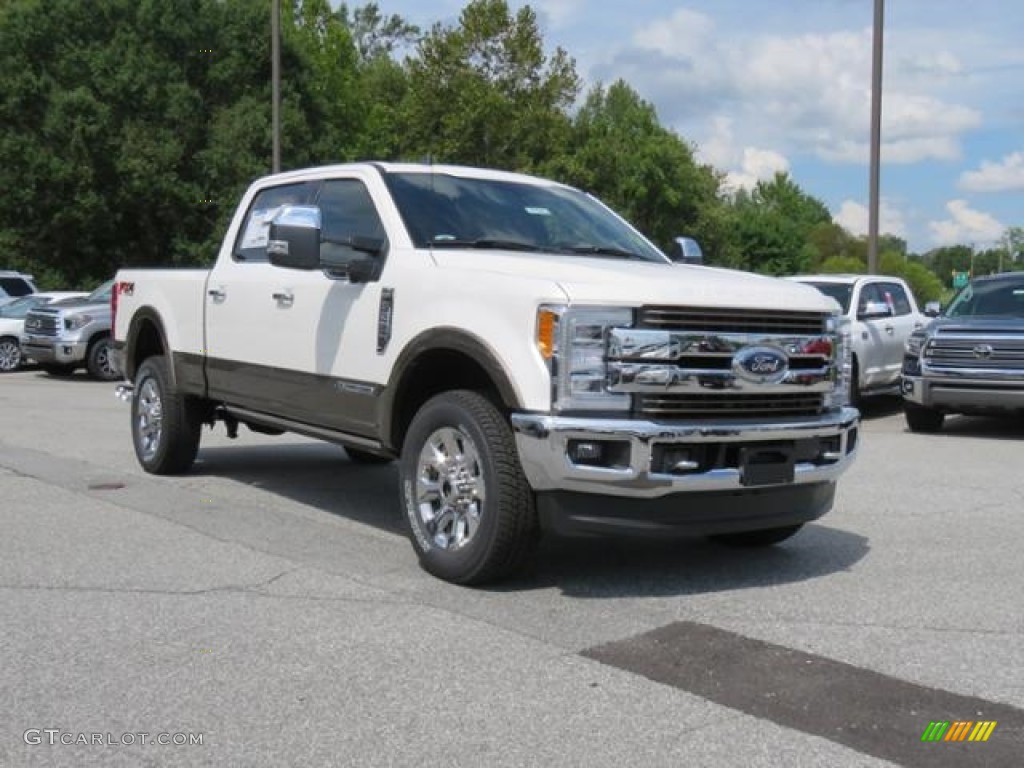 White Platinum 2019 Ford F250 Super Duty King Ranch Crew Cab 4x4 Exterior Photo #129227965