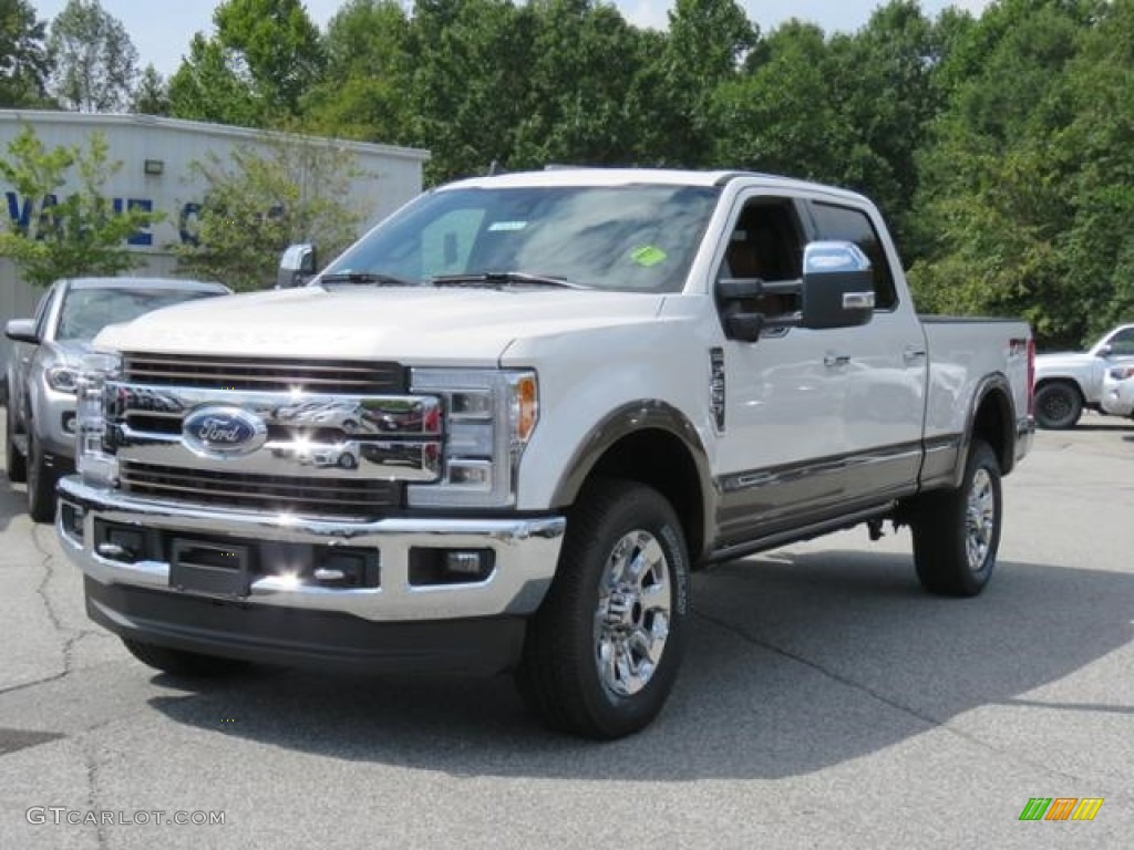 White Platinum 2019 Ford F250 Super Duty King Ranch Crew Cab 4x4 Exterior Photo #129227986