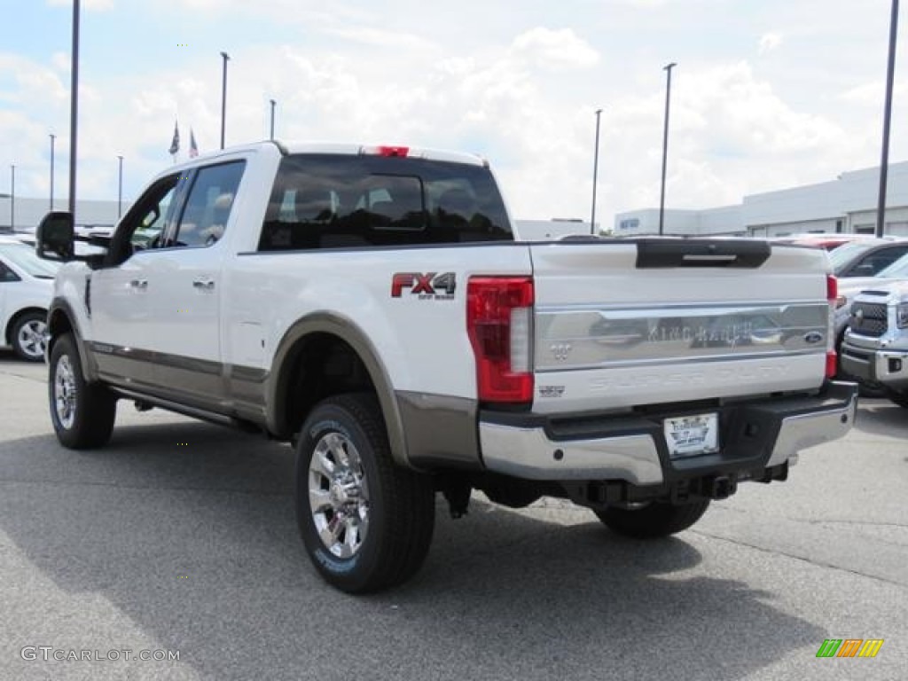 White Platinum 2019 Ford F250 Super Duty King Ranch Crew Cab 4x4 Exterior Photo #129228229