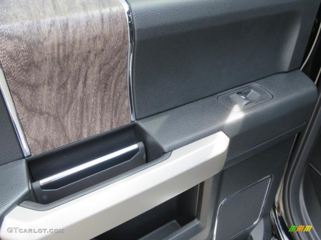 2019 Ford F250 Super Duty Lariat Crew Cab 4x4 Black Door Panel Photo #129228541