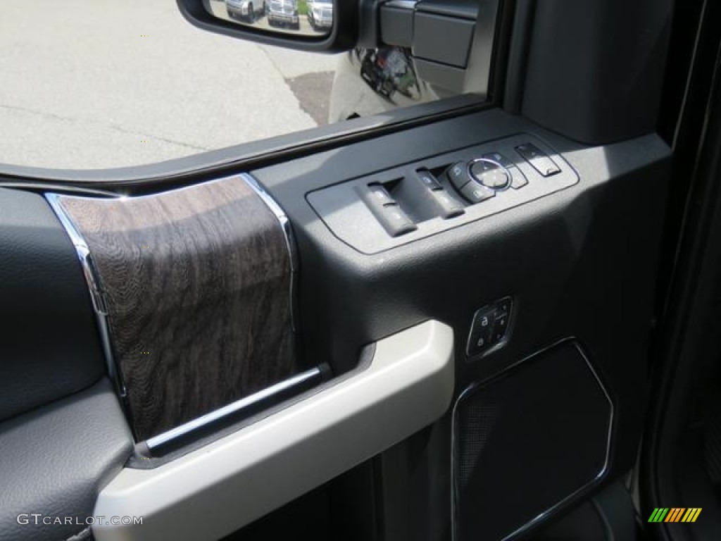 2019 Ford F250 Super Duty Lariat Crew Cab 4x4 Black Door Panel Photo #129228565