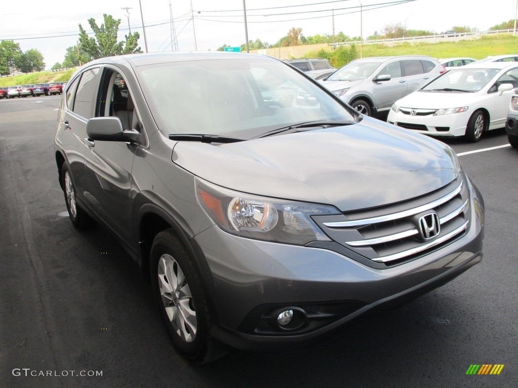 2014 CR-V EX AWD - Polished Metal Metallic / Gray photo #6