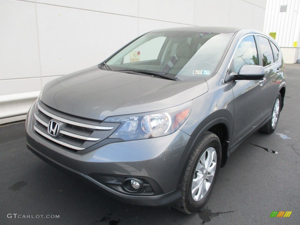 2014 CR-V EX AWD - Polished Metal Metallic / Gray photo #8