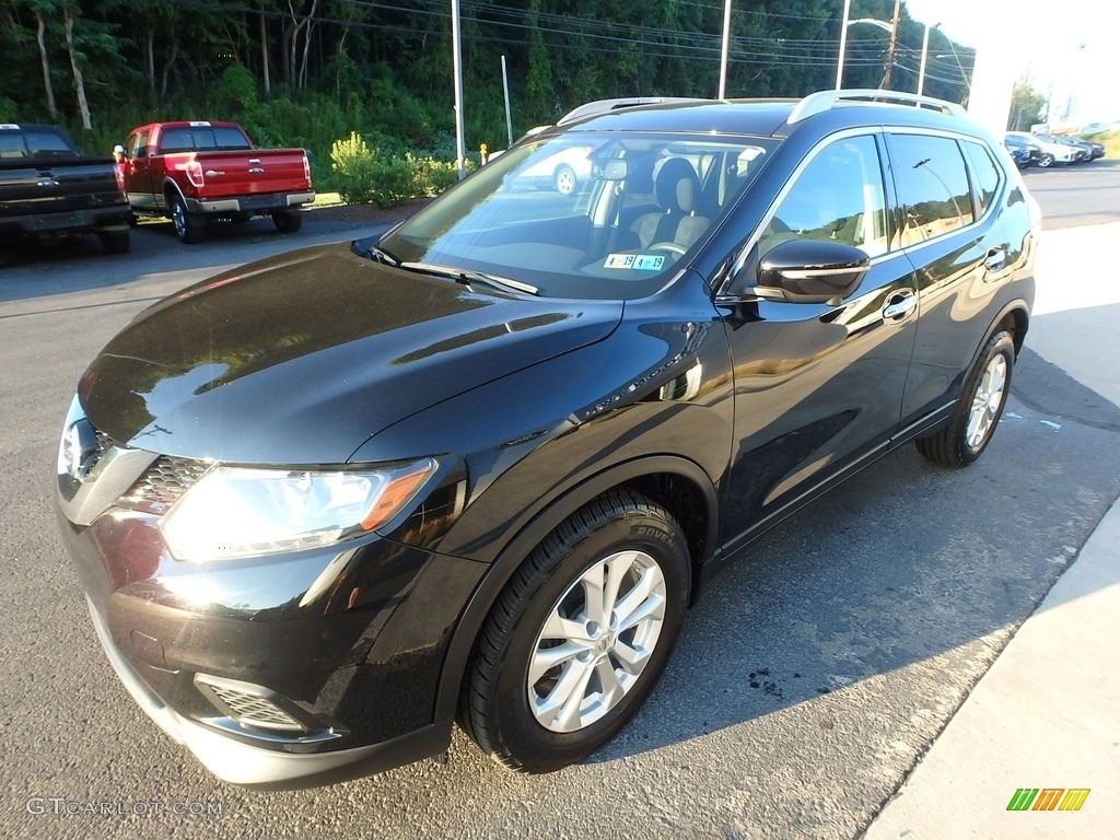 2015 Rogue SV AWD - Super Black / Charcoal photo #5