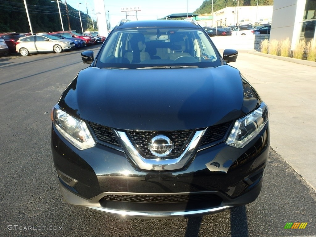 2015 Rogue SV AWD - Super Black / Charcoal photo #6