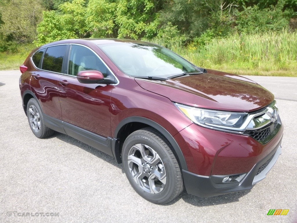 2018 CR-V EX AWD - Basque Red Pearl II / Gray photo #5