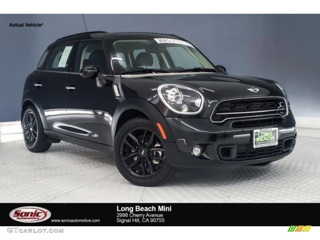2015 Countryman Cooper S - Absolute Black Metallic / Carbon Black photo #1