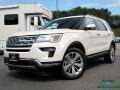 2018 White Platinum Ford Explorer Limited 4WD  photo #1