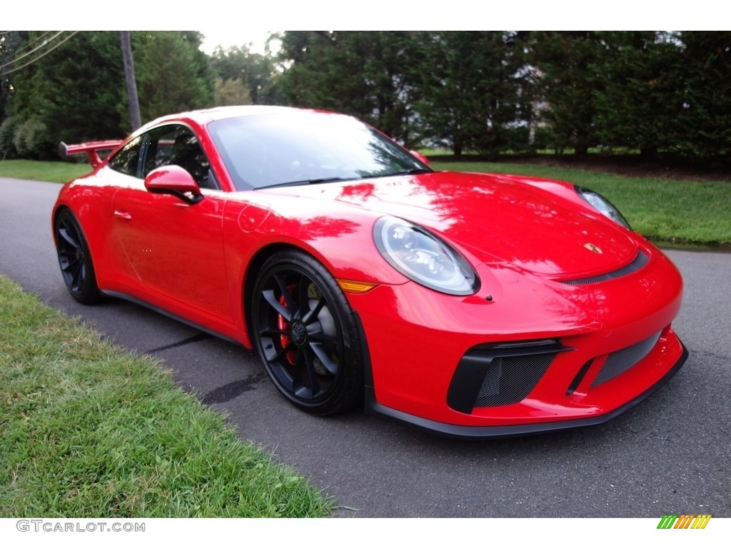 2018 911 GT3 - Guards Red / Black w/Alcantara photo #8