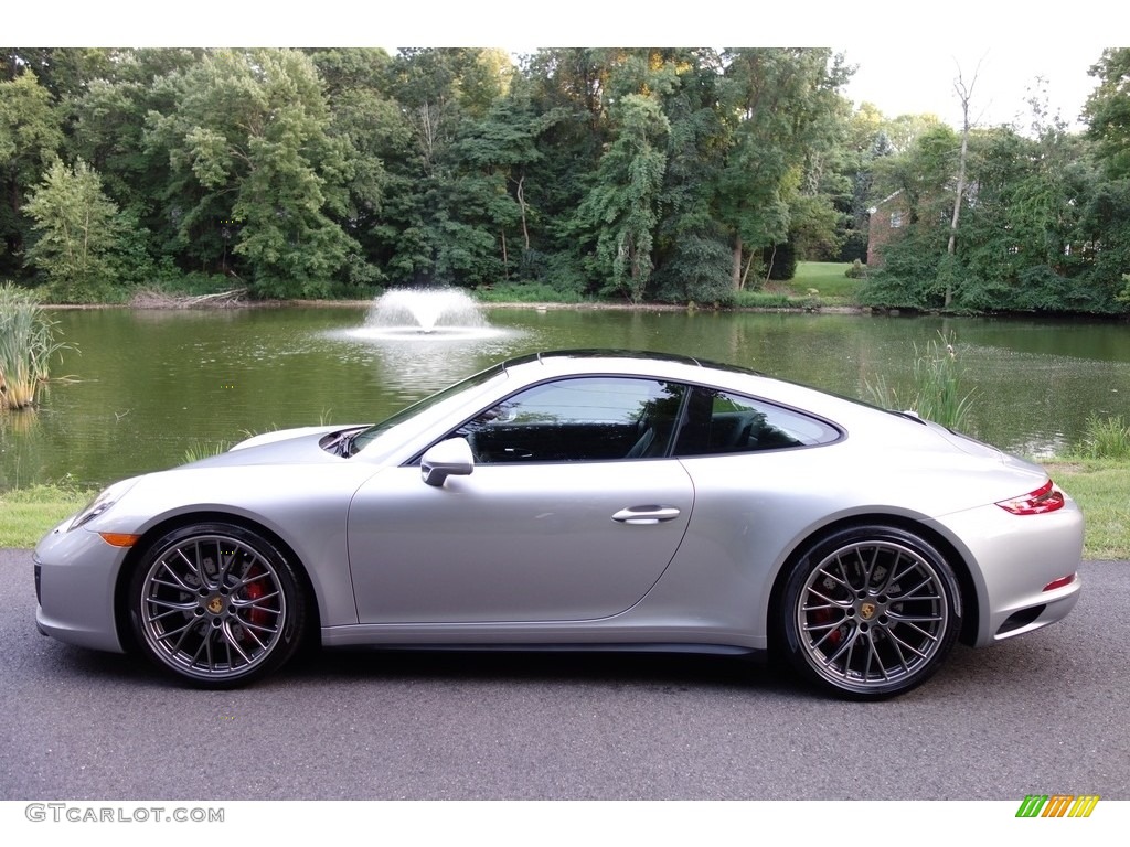 GT Silver Metallic 2017 Porsche 911 Carrera 4S Coupe Exterior Photo #129240660