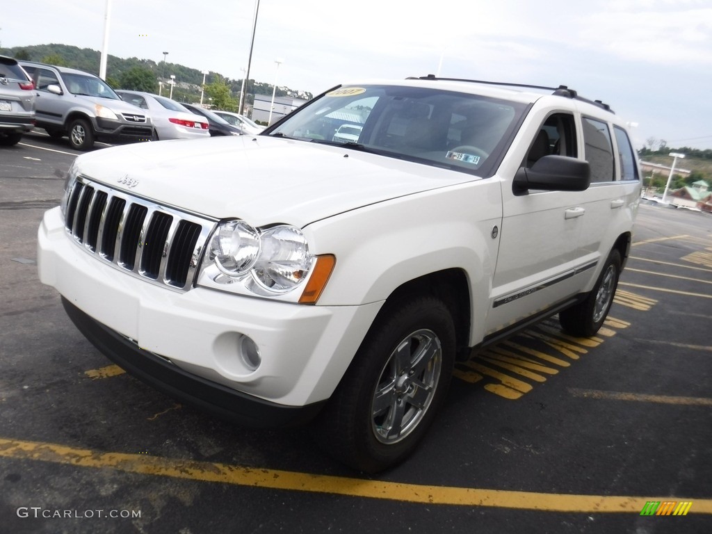 2007 Grand Cherokee Limited 4x4 - Stone White / Dark Khaki/Light Graystone photo #6