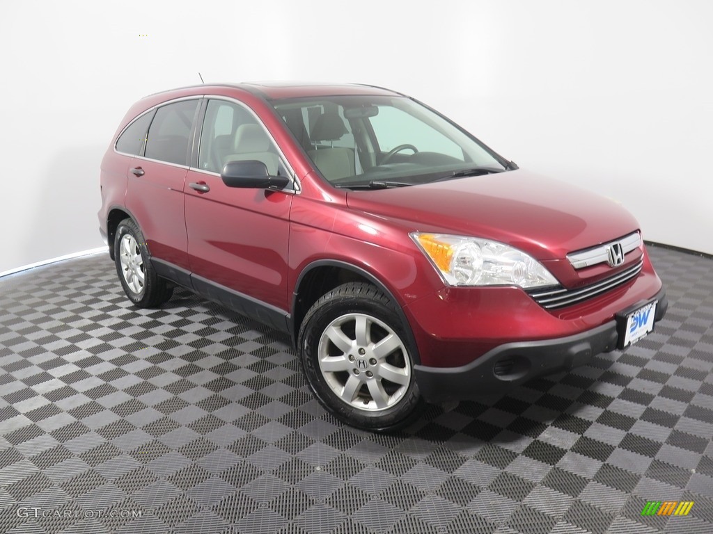 2008 CR-V EX 4WD - Tango Red Pearl / Black photo #4