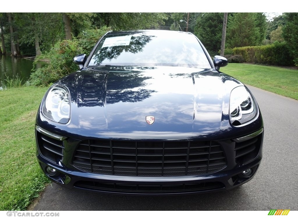 2018 Macan  - Night Blue Metallic / Black/Luxor Beige photo #2