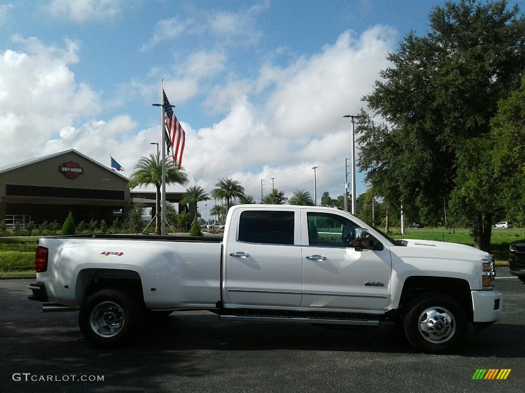 2019 Silverado 3500HD High Country Crew Cab 4x4 - Iridescent Pearl Tricoat / High Country Saddle photo #6