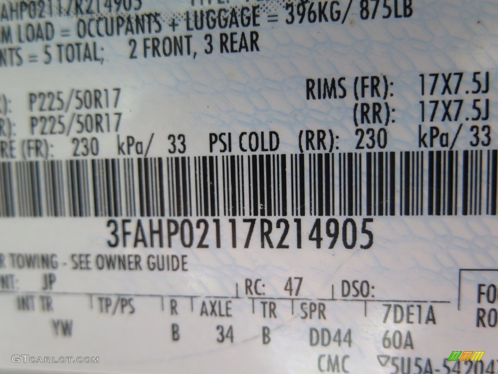2007 Fusion SEL V6 AWD - Silver Birch Metallic / Charcoal Black photo #38