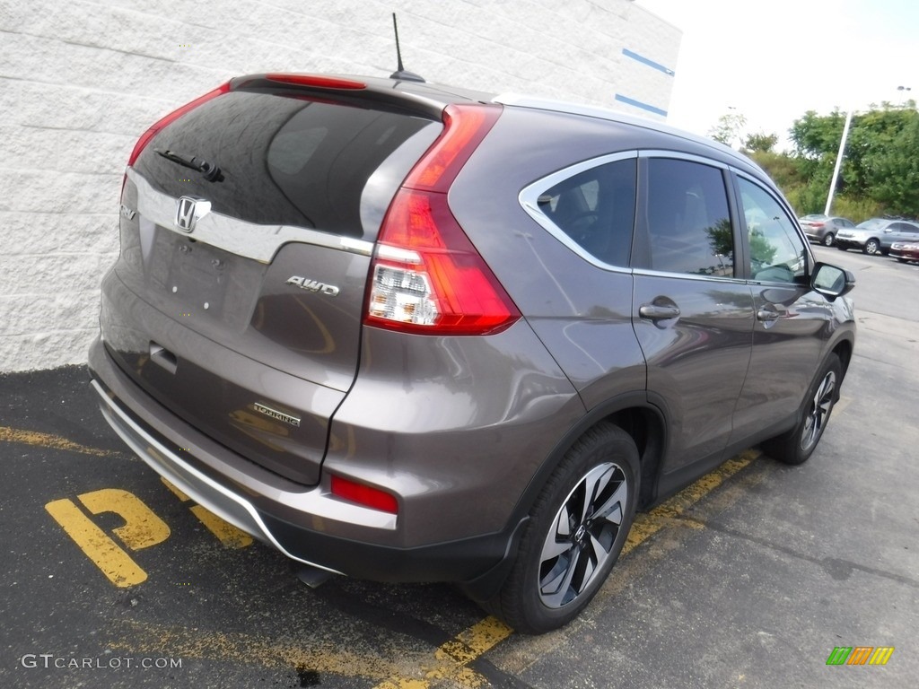 2016 CR-V Touring AWD - Urban Titanium Metallic / Black photo #8
