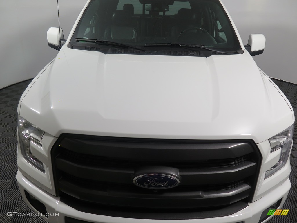 2017 F150 Lariat SuperCrew 4X4 - Oxford White / Black photo #5