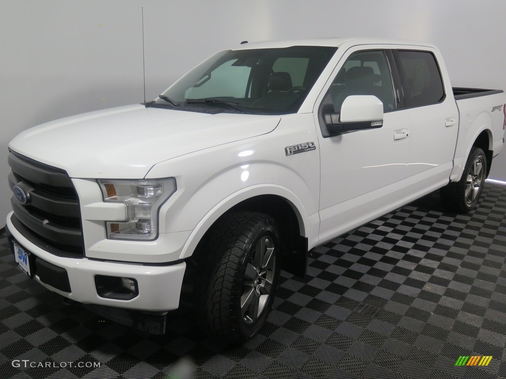 2017 F150 Lariat SuperCrew 4X4 - Oxford White / Black photo #6
