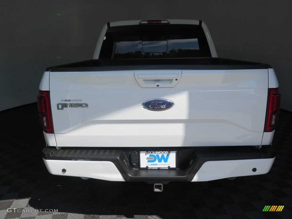 2017 F150 Lariat SuperCrew 4X4 - Oxford White / Black photo #8