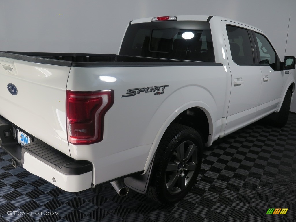 2017 F150 Lariat SuperCrew 4X4 - Oxford White / Black photo #9