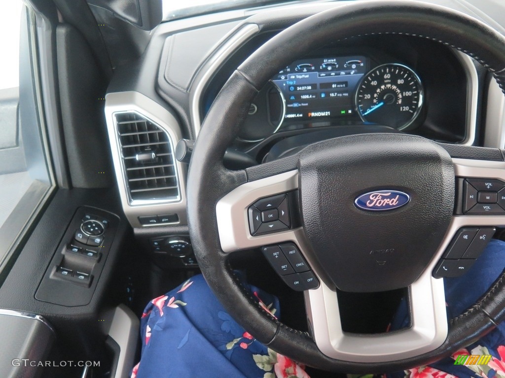 2017 F150 Lariat SuperCrew 4X4 - Oxford White / Black photo #10