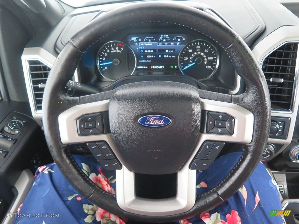 2017 F150 Lariat SuperCrew 4X4 - Oxford White / Black photo #11
