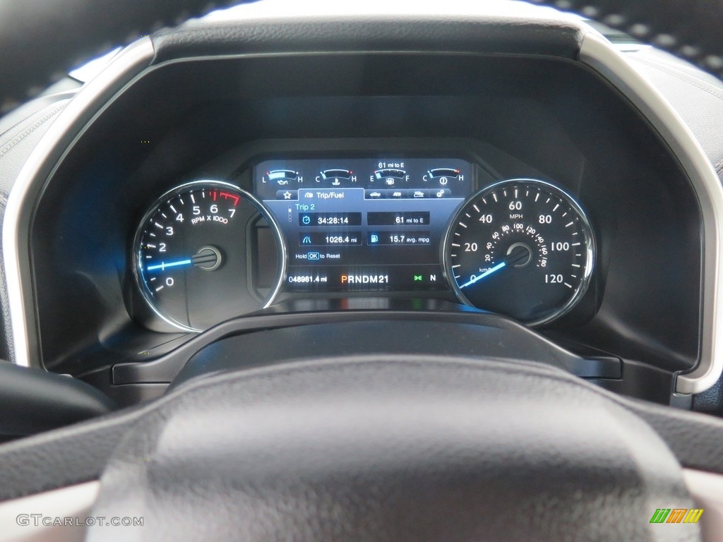 2017 F150 Lariat SuperCrew 4X4 - Oxford White / Black photo #13