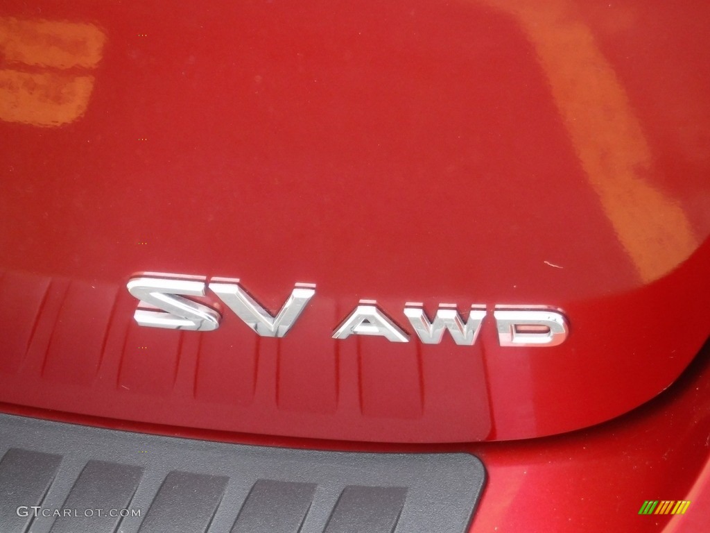 2012 Rogue SV AWD - Cayenne Red / Black photo #9