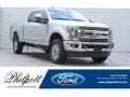 2019 Ingot Silver Ford F250 Super Duty Lariat Crew Cab 4x4  photo #1