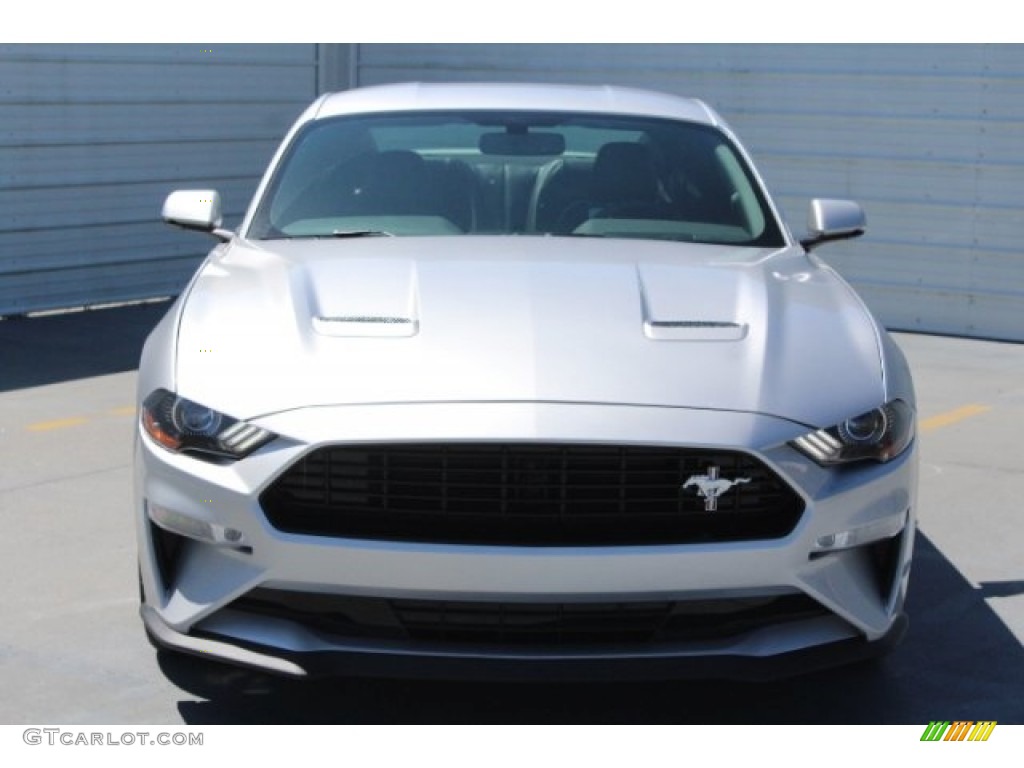 2019 Mustang California Special Fastback - Ingot Silver / Ebony w/Miko Suede and Red Accent Stitching photo #2