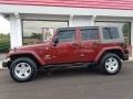 2007 Red Rock Crystal Pearl Jeep Wrangler Unlimited Sahara 4x4 #129230539