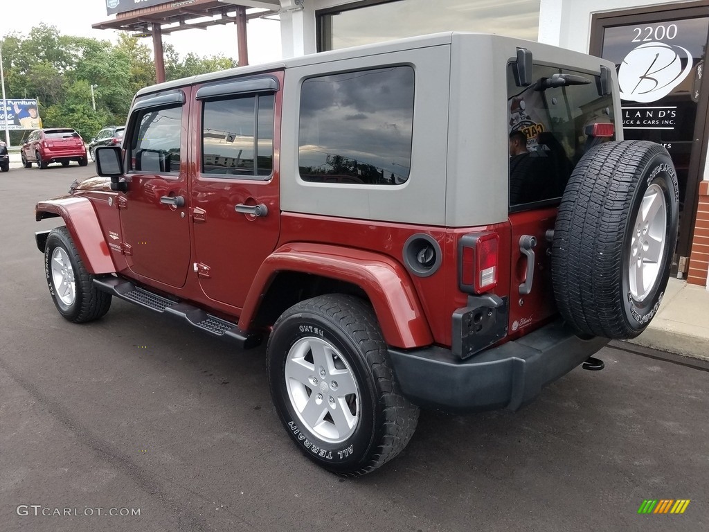 2007 Wrangler Unlimited Sahara 4x4 - Red Rock Crystal Pearl / Dark Khaki/Medium Khaki photo #24