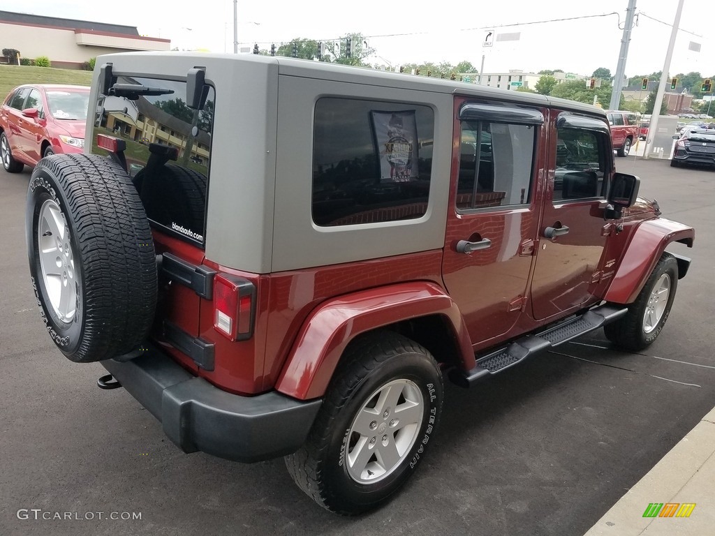 2007 Wrangler Unlimited Sahara 4x4 - Red Rock Crystal Pearl / Dark Khaki/Medium Khaki photo #28