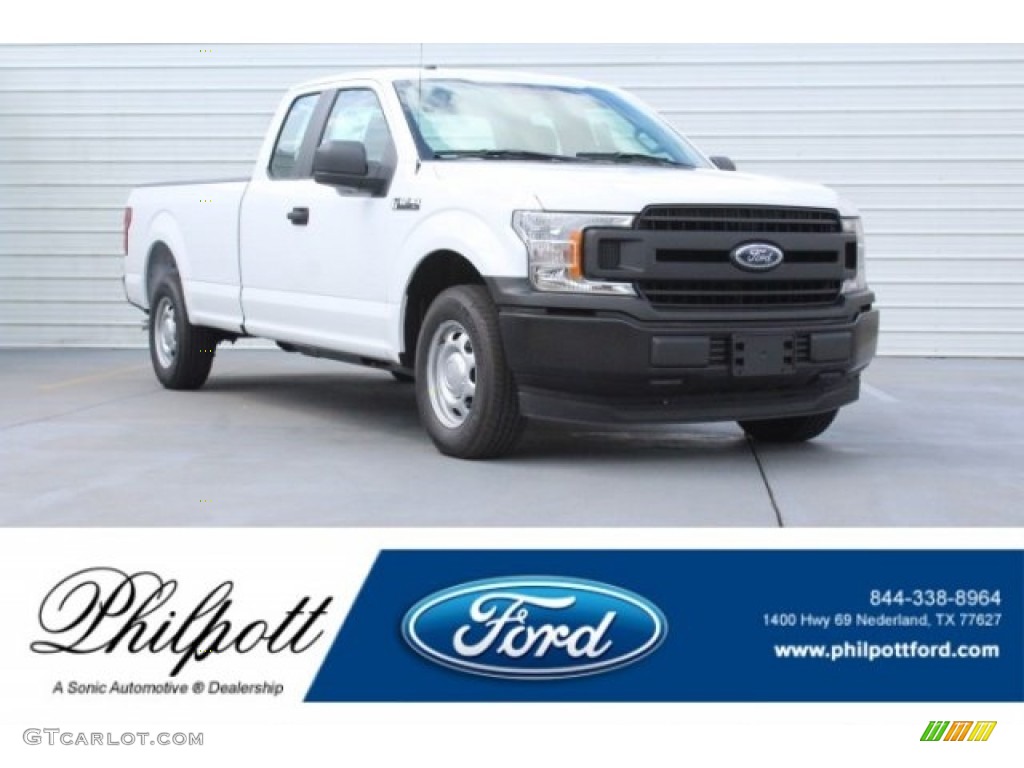 2018 F150 XL SuperCab - Oxford White / Earth Gray photo #1