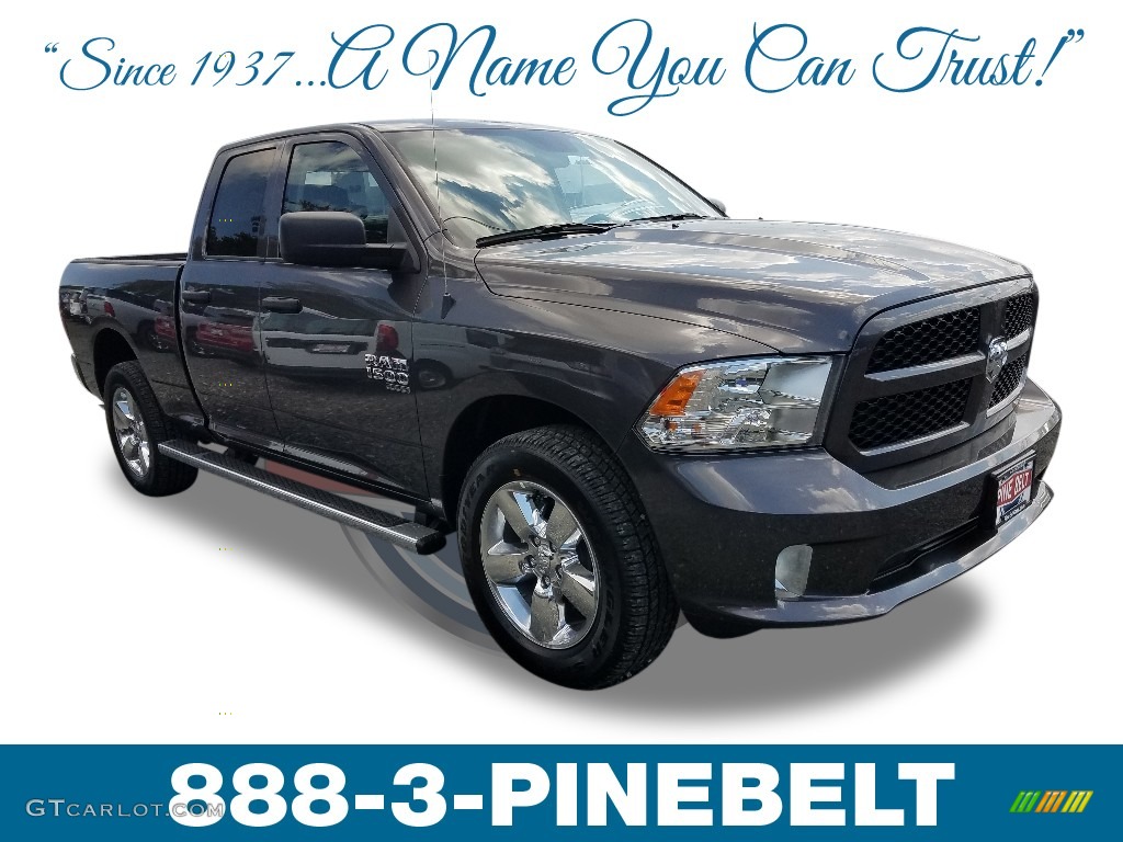 2019 1500 Classic Express Quad Cab 4x4 - Granite Crystal Metallic / Black photo #1