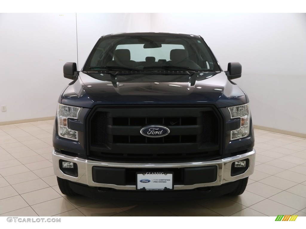 2016 F150 XL SuperCab 4x4 - Blue Jeans / Medium Earth Gray photo #2