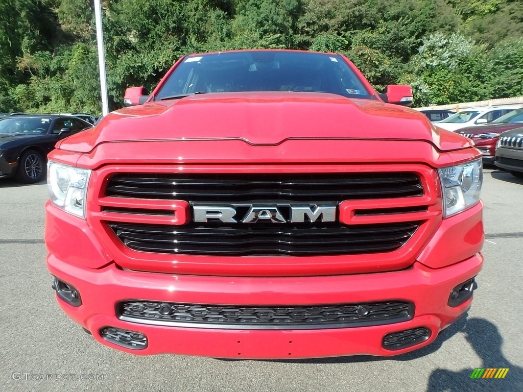 2019 1500 Big Horn Crew Cab 4x4 - Flame Red / Black/Diesel Gray photo #8