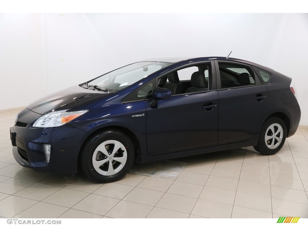 2014 Prius Three Hybrid - Nautical Blue Metallic / Dark Gray photo #3
