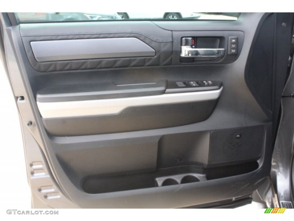 2019 Toyota Tundra Platinum CrewMax 4x4 Black Door Panel Photo #129259977