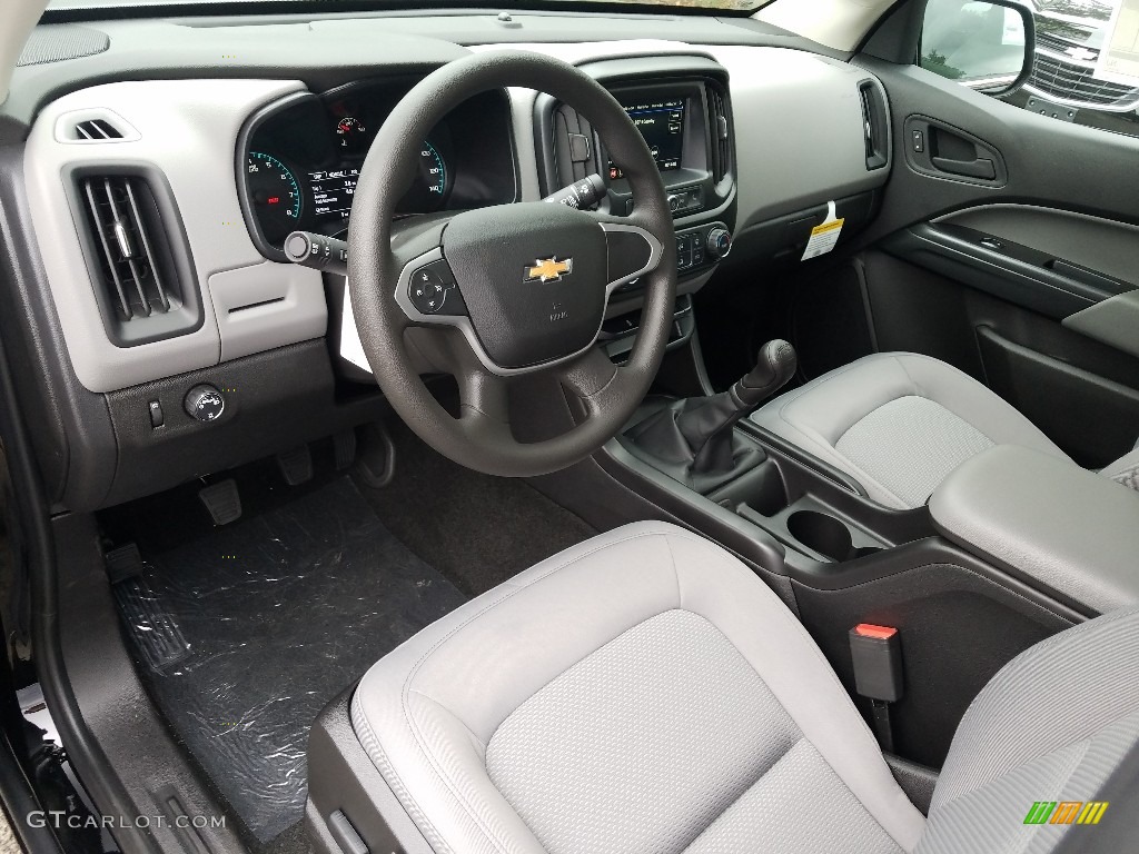 Jet Black/Dark Ash Interior 2019 Chevrolet Colorado WT Extended Cab Photo #129259982