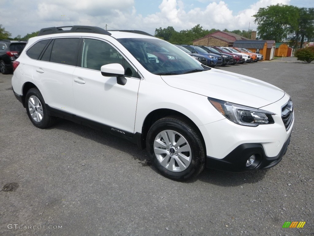 Crystal White Pearl 2019 Subaru Outback 2.5i Premium Exterior Photo #129260682