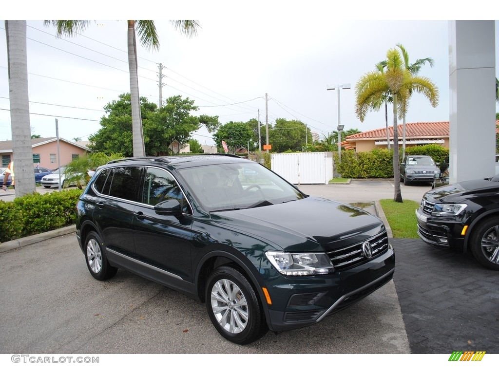 2018 Tiguan SE - Dark Moss Green Metallic / Titan Black photo #1