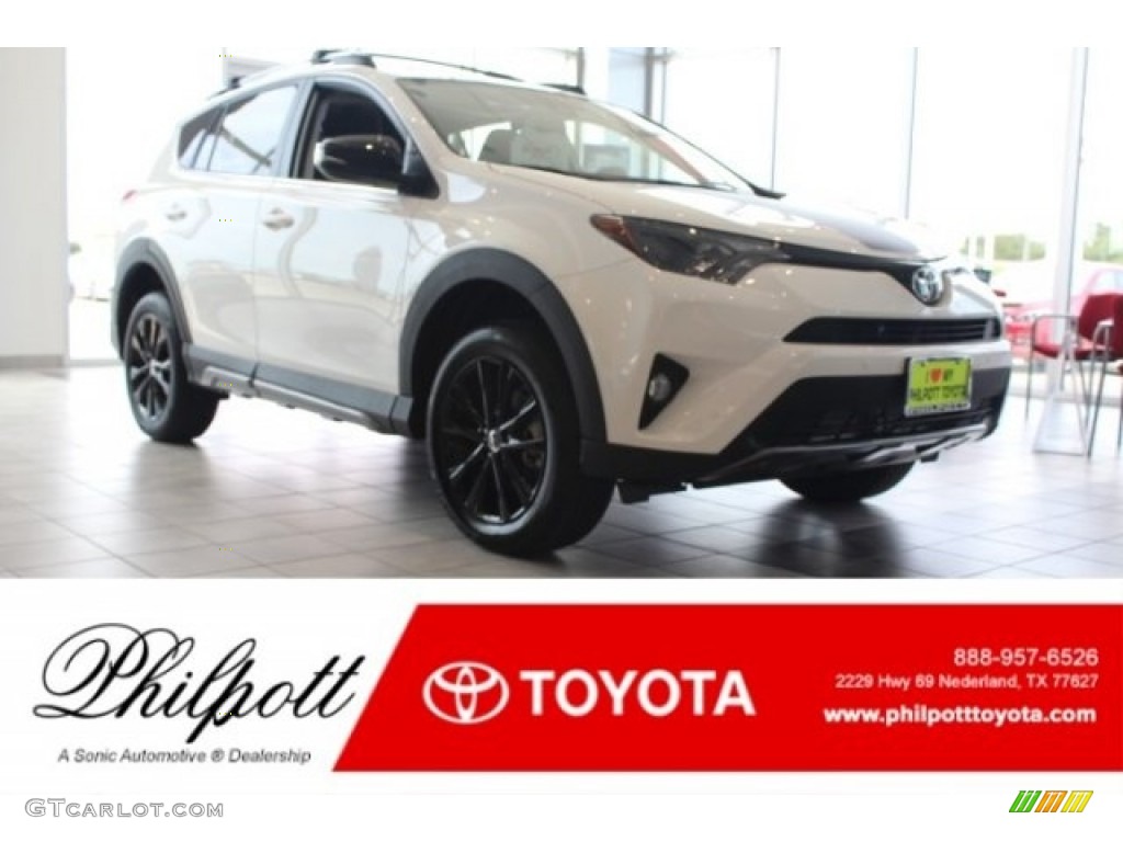 2018 RAV4 Adventure AWD - Super White / Black photo #1