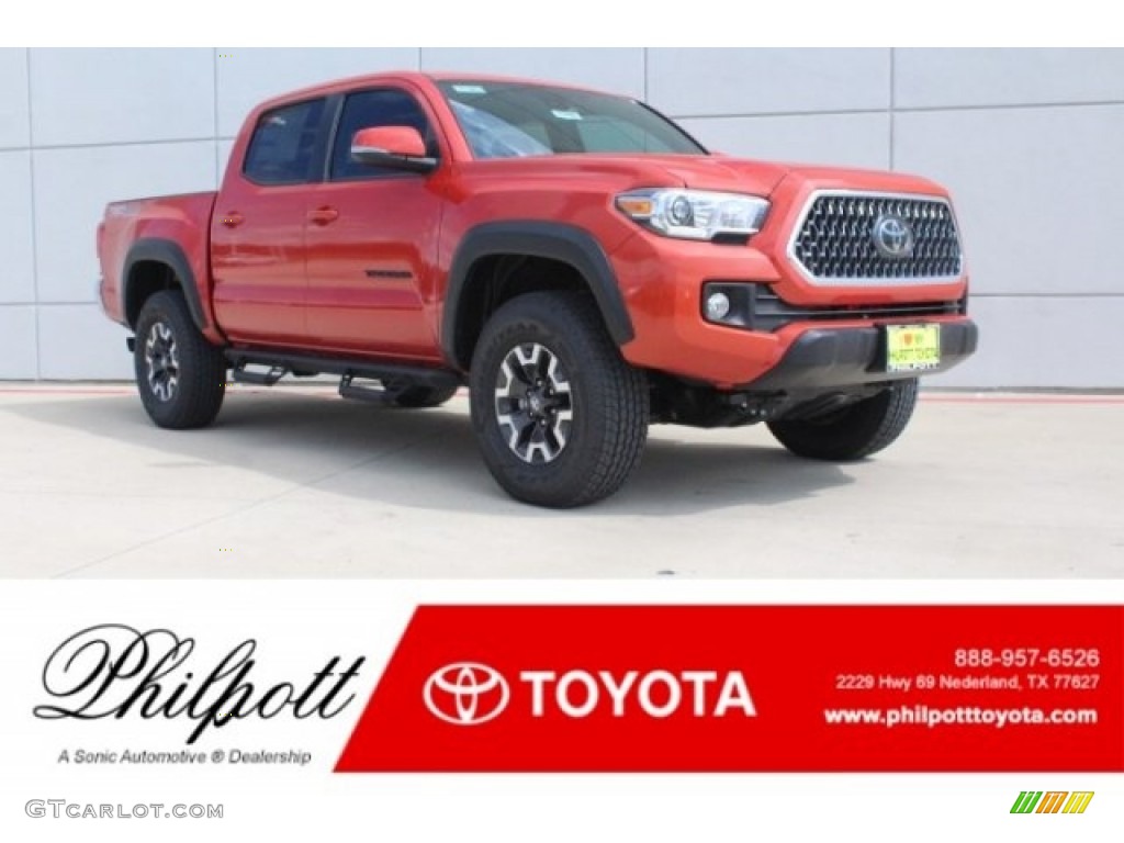 2018 Tacoma TRD Off Road Double Cab 4x4 - Inferno / Graphite w/Gun Metal photo #1