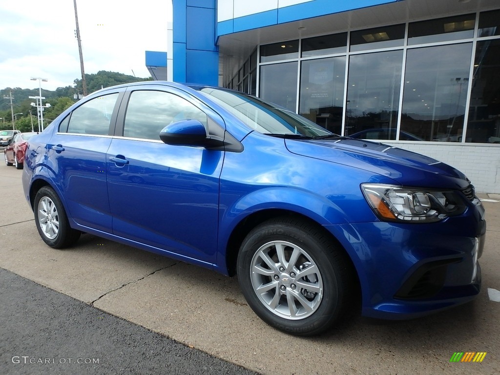 Kinetic Blue Metallic 2019 Chevrolet Sonic LT Sedan Exterior Photo #129263205