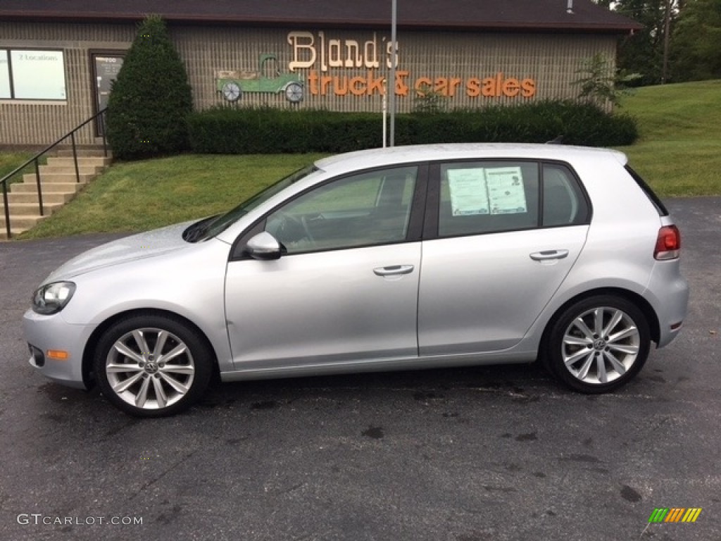 2012 Golf 4 Door TDI - Reflex Silver Metallic / Titan Black photo #1