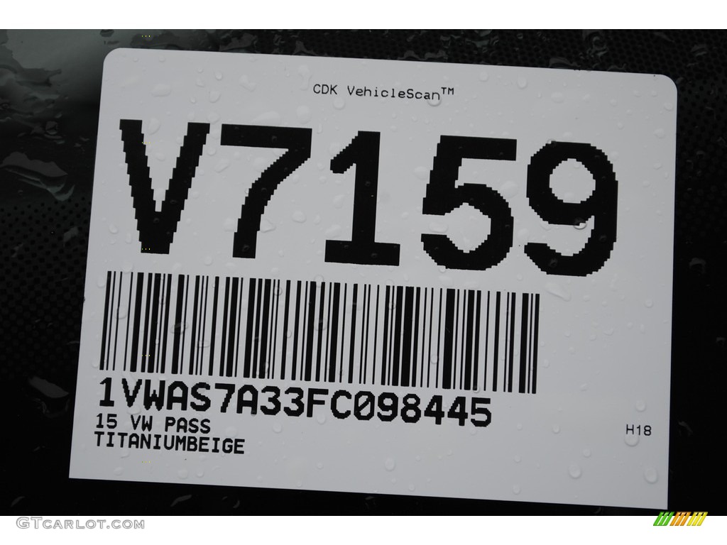 2015 Passat Wolfsburg Edition Sedan - Titanium Beige / Cornsilk Beige photo #20