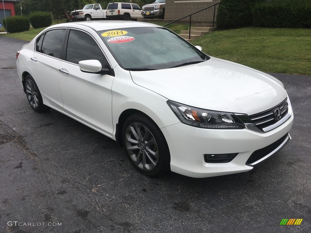 2014 Accord Sport Sedan - White Orchid Pearl / Black photo #1