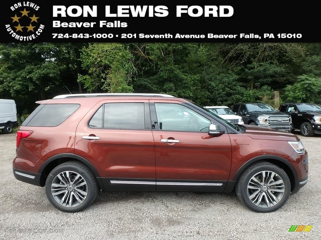 2018 Explorer Platinum 4WD - Cinnamon Glaze / Medium Soft Ceramic photo #1