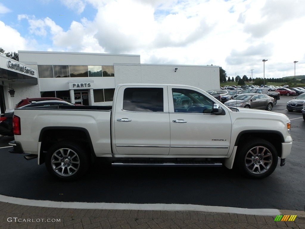 2015 Sierra 1500 Denali Crew Cab 4x4 - White Diamond Tricoat / Cocoa/Dune photo #5